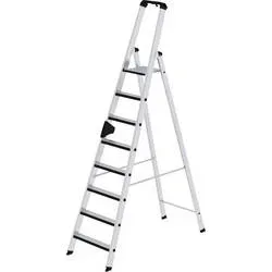 MUNK Günzburger Steigtechnik 42108 Aluminium Stufen-Stehleiter Arbeitshöhe (max.): 4 m