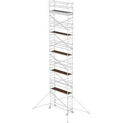 MUNK Günzburger Steigtechnik 155046 Rollgerüst Montage ohne Werkzeug Arbeitshöhe (max.): 12.4 m