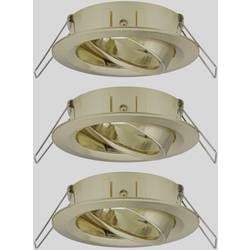 Paulmann 92489 EBL Choose Einbauring 3er Set 10 W Messing (gebürstet)