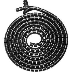 Digitus Spiralschlauch Kunststoff, PET Schwarz flexibel 5000 mm (L x B x H) 5000 x 30 x 30 mm 1 St. DA-90508