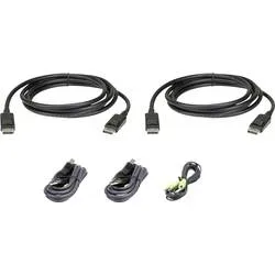 ATEN, ATEN 2L-7D02UDPX5 DisplayPort Dual Display Secure KVM Kabel Set