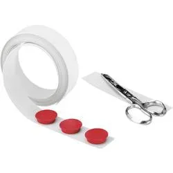 magnetoplan, MAGNETOPLAN Magnetband 5705105 weiss 5mx35mm