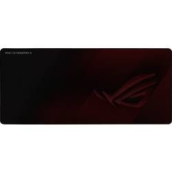 Asus ROG Scabbard II Gaming-Mauspad Staubgeschützt, Spritzwassergeschützt Schwarz/Rot