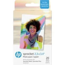 HP, HP ZINK Photo Paper 5,8x8,7 cm HPIZL2X320 Sprocket Plus 20 Blatt