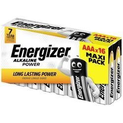 Energizer, Energizer AAA Alkali-Batterien Power LR03 1,5 V 16 Stück