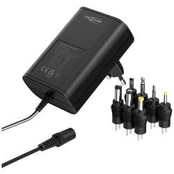 Ansmann 1201-0024 Steckernetzteil, einstellbar 12 V/DC, 9 V/DC, 7.5 V/DC, 6 V, 4.5 V/DC, 3 V 1500 mA 18 W