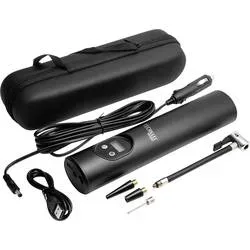 Technaxx 4906 Kompressor TX-157 8 bar Aufbewahrungs-Box/-Tasche, Digitales Display, Inkl. 1 Akku, mit Arbeitslampe,