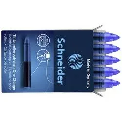 Schneider, SCHNEIDER Rollerpatrone 0.6mm 4029 One Change blau 5 St&uuml;ck