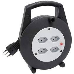 Brennenstuhl 1093202 Kabeltrommel 10 m Schwarz Schweiz-Stecker