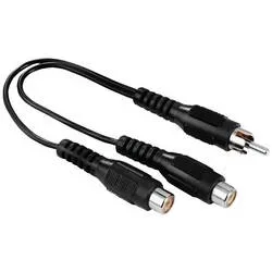 hama 00205183 Subwoofer-Adapter, Cinch-Stecker - 2 Cinch-Kupplungen