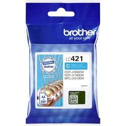 Brother, BROTHER Tintenpatrone cyan LC-421C DCP-J1050 200 Seiten