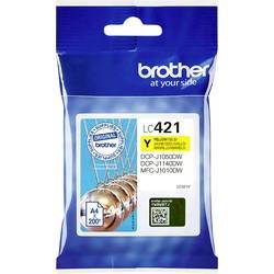 Brother, BROTHER Tintenpatrone yellow LC-421Y DCP-J1050 200 Seiten