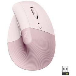 Logitech - Lift Maus rechts RF Wireless + Bluetooth Optisch 4000 DPI, Pink