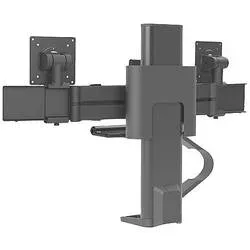 Ergotron Monitor-Tischhalterung TRACE? 2 Display(s) 53,3 cm (21) - 68,6 cm (27) Schwarz Drehbar, Höhenverstellbar,