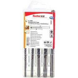 Fischer 545507 Stein-Spiralbohrer-Set 5 mm, 6 mm, 8 mm, 10 mm, 12 mm Zylinderschaft 1 St.