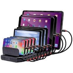 LINDY 96W 10 Port USB Charge Station Lade- und Managementsystem Station Smartphone, Tablet für USB-Typ A verkabelt