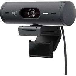 Logitech Brio 500 Full HD-Webcam Klemm-Halterung, Stereo-Mikrofon, Integrierte Abdeckblende