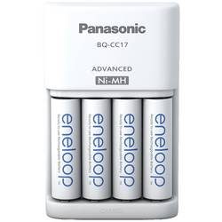 Panasonic Advanced BQ-CC17 + 4x eneloop AA Rundzellen-Ladegerät NiMH Micro (AAA), Mignon (AA)