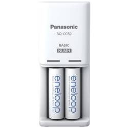 Panasonic Compact BQ-CC50 +2x eneloop AA Rundzellen-Ladegerät NiMH Micro (AAA), Mignon (AA)