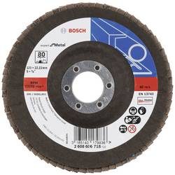 Bosch Accessories 2608606718 X551 Fächerschleifscheibe Durchmesser 125 mm Bohrungs-Ø 22.33 mm Körnung (num) 80 Stahl 1