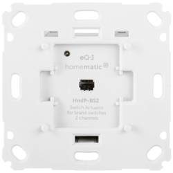 Homematic Ip, Homematic IP Smart-Home-Zubehör "Schaltaktor für Markenschalter – 2-fach"