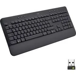 Logitech Signature K650 Bluetooth®, Funk Tastatur Deutsch, QWERTZ Graphit Spritzwassergeschützt