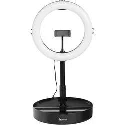 hama 00004658 LED-Ringleuchte SpotLight FoldUp 102 II, Set für Smartphones, faltbar