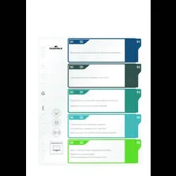 DURABLE, DURABLE Register A4+ 679327 mehrfarbig 1-5