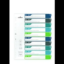 DURABLE, DURABLE Register A4+ 679527 mehrfarbig 1-10