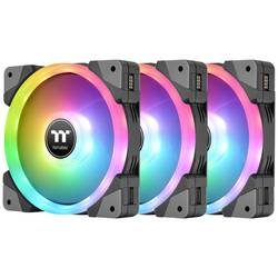 Thermaltake CL-F143-PL12SW-A PC-Gehäuse-Lüfter Schwarz, Transparent, RGB (B x H x T) 120 x 120 x 25 mm inkl.