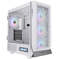 Thermaltake CA-1X5-00M6WN-00 Midi-Tower Gaming-Gehäuse Weiß 4 Vorinstallierte LED Lüfter, Seitenfenster
