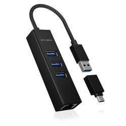 ICY BOX, ICY BOX USB Hub & Gigabit Eth. LAN IB-HUB1419-LAN 3x USB-A