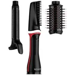 Revlon RVDR5333E Warmluftbürste Schwarz, Rot mit Lockenfunktion