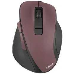 hama 00173033 Optische 6-Tasten-Funkmaus MW-500 Recharge, Akku, ergonomisch, Bordeaux