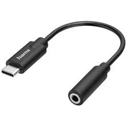 hama 00200318 Audio-Adapter, USB-C-Stecker - 3,5-mm-Klinke-Buchse, Stereo