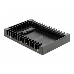 Delock 3.5? Einbaurahmen für 2.5? SATA Laufwerk schwarz 2.5 Zoll Festplatten-Einbaurahmen