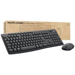 Logitech MK370 Combo for Business Bluetooth® Tastatur, Maus-Set Spritzwassergeschützt, Geräuscharme Tasten Deutsch,