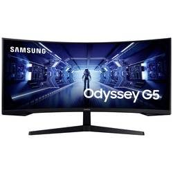 Samsung, Samsung Curved-Gaming-Monitor "Odyssey G5 LC34G55TWWPXEN" 86,02 cm/34 ″ 3440 x 1440 px UWQHD