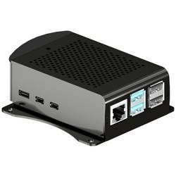 Joy-it RB-AlucaseP5-06B SBC-Gehäuse Passend für (Entwicklungskits): Raspberry Pi® mit Befestigungslaschen Schwarz