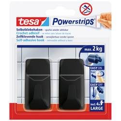 tesa, TESA Powerstrips Haken L 582790000020 schwarz 2 St&uuml;ck