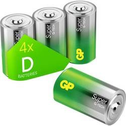 GP Super Mono (D)-Batterie Alkali-Mangan 1.5 V 4 St.