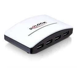 Delock 61762 USB-Hub 4 Port USB-A USB 3.0 5 GBit/s Schwarz, Weiß 61762