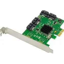 Dawicontrol PCI Card PCI-e DC-614e RAID 4Kanal SATA6G Retail PCI-Express Karte PCIe RAID-fähig