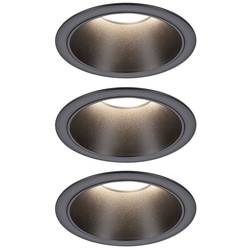 Paulmann 94869 Cole Coin Einbauleuchte LED 6 W Schwarz