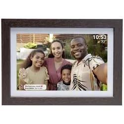 Denver PFF-1042 Darkwood Digitaler WiFi-Bilderrahmen 25.7 cm 10.1 Zoll EEK: C (A - G) 1280 x 800 Pixel 16 GB Holz