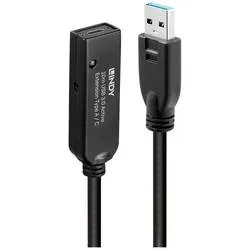 LINDY, LINDY USB-Kabel USB 3.2 Gen1 USB-A Stecker, USB-C® Buchse 10.00 m Schwarz 43376