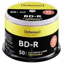 Intenso, INTENSO Blue-ray 25 GB, 6x, Record. 5001115 Cake Box 50 Discs