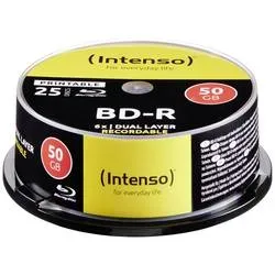 Intenso, INTENSO Blue-ray 50 GB, 6x, Print. 5101124 Cake Box 25 Discs