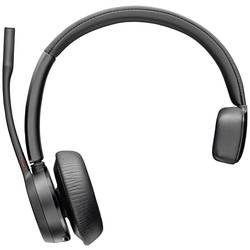 HP Poly Voyager 4310 UC Monaurales Headset +BT700 USB-A Adapter On Ear Headset Bluetooth® Stereo Schwarz Noise
