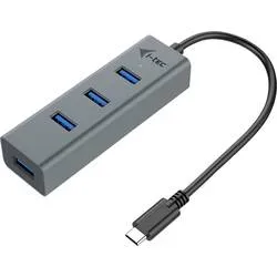 i-tec - C31HUBMETAL403 (4 Ports), Grau